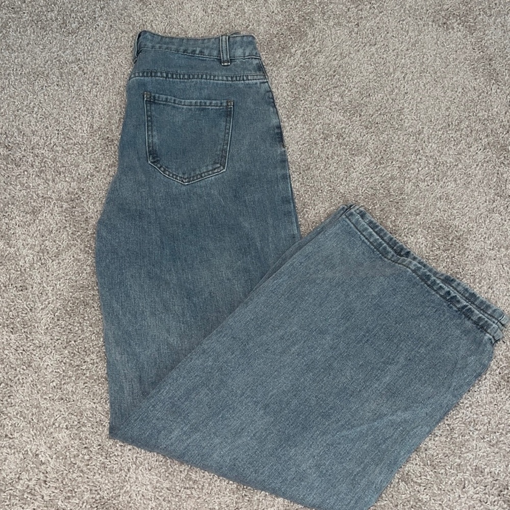 Ripped Wide Leg Jeans